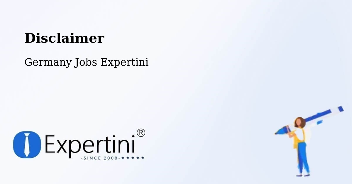 Disclaimer – Harsewinkel - Germany Jobs Expertini